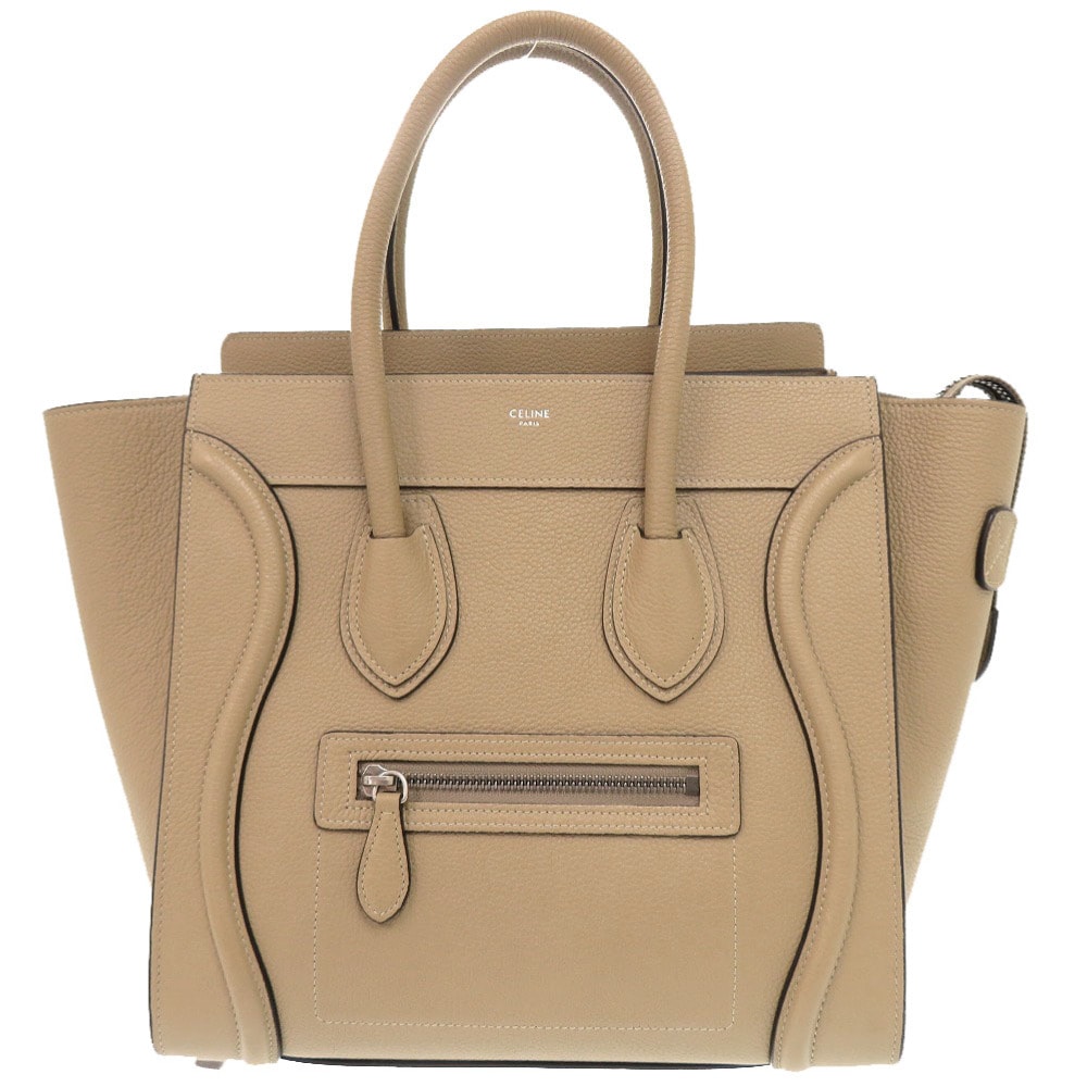 セリーヌ ラゲージ マイクロショッパー レザー ベージュ