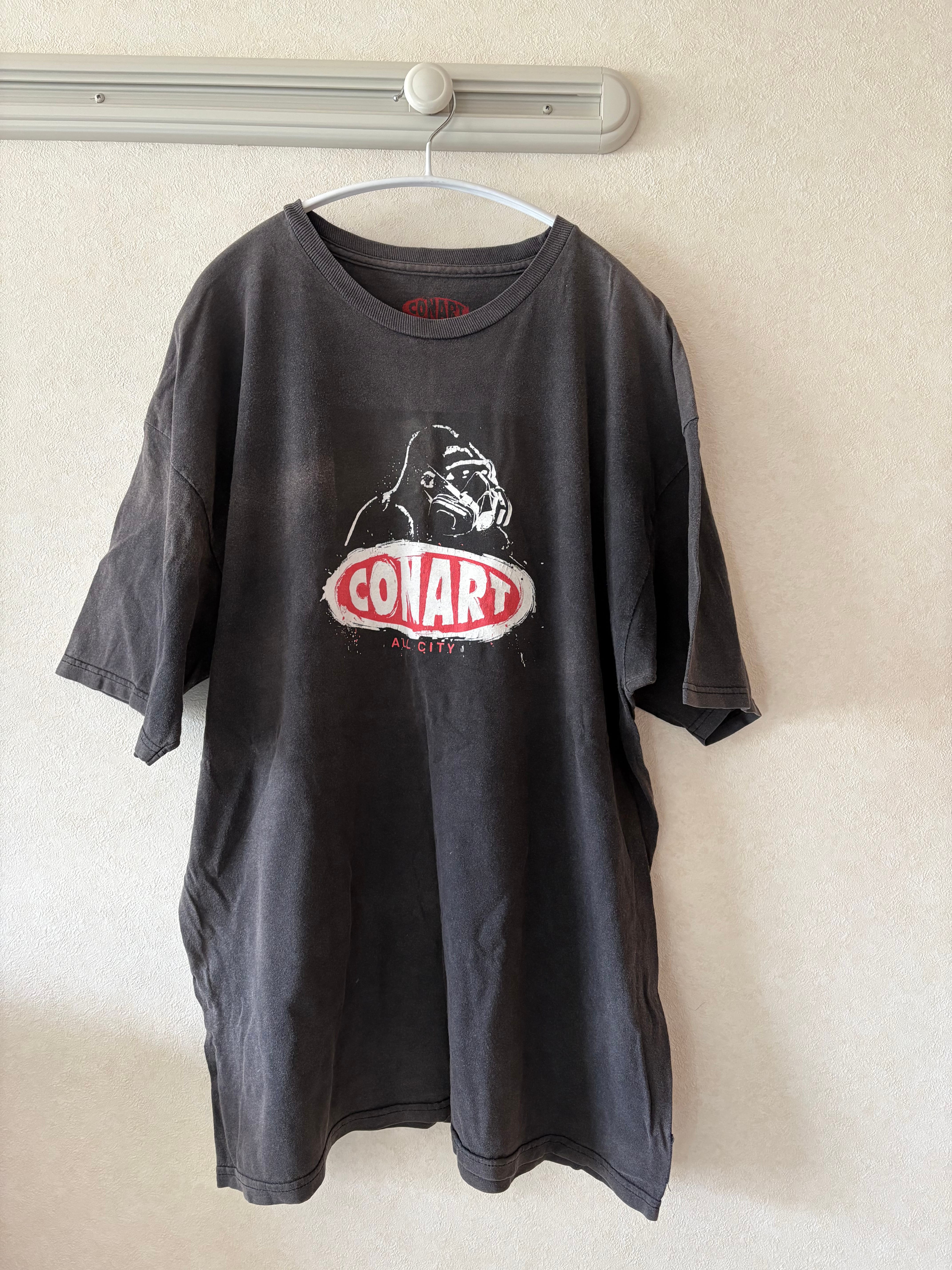 【USED】XLARGE × CONARTコラボTシャツ ガスマスクゴリラ XL