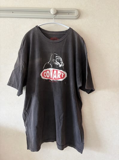 【USED】XLARGE × CONARTコラボTシャツ ガスマスクゴリラ XL
