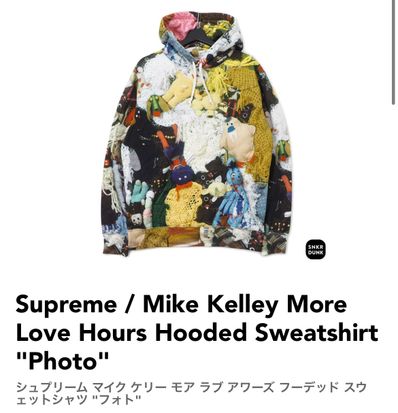 Supreme / Mike Kelley More Love Hours Hooded Sweatshirt "Photo"