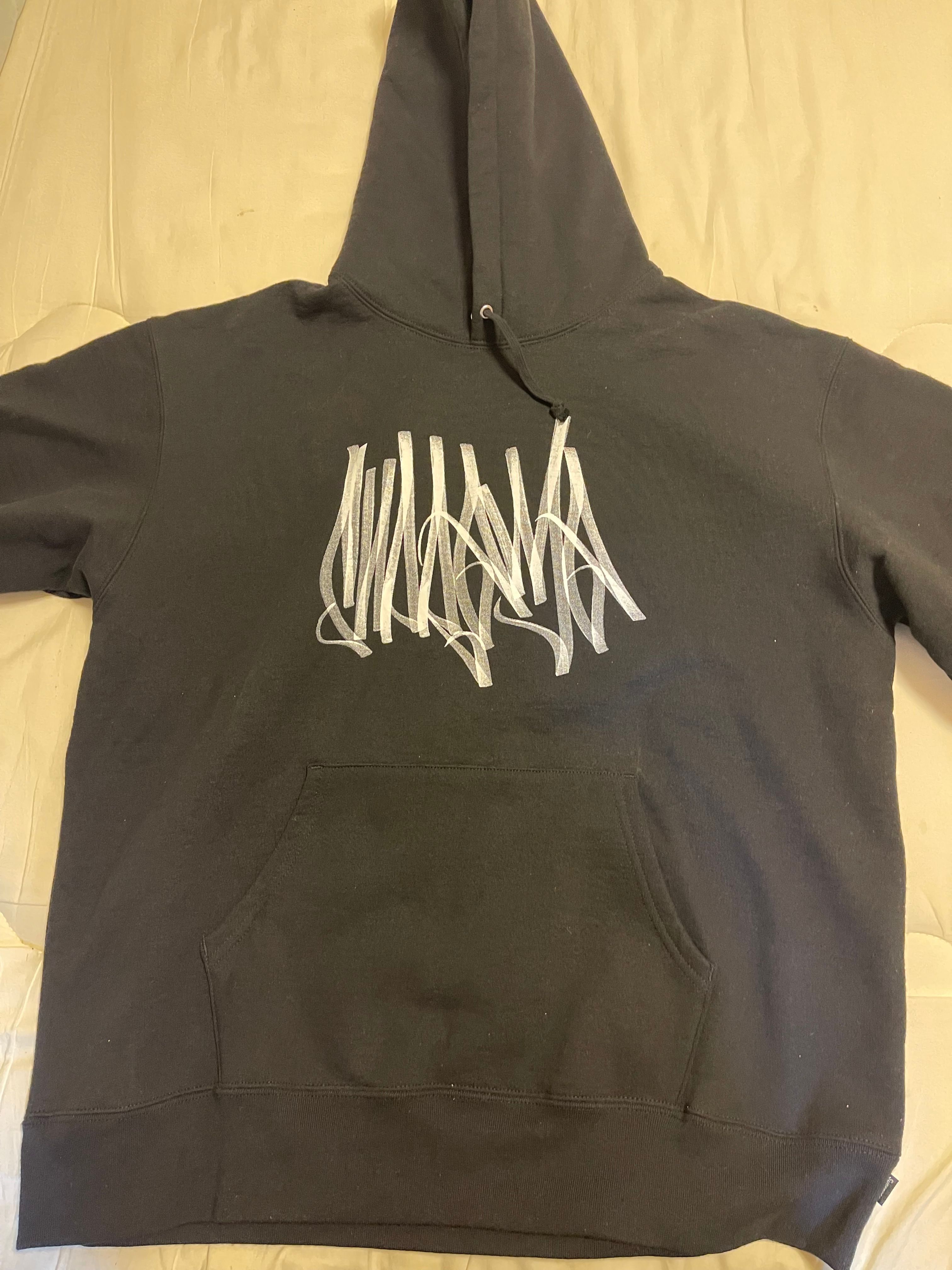 Supreme Tag Hooded Sweatshirt "Black"