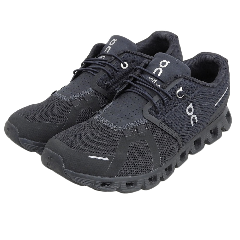 オン 美品 Cloud 5 スニーカー シューズ メンズ 黒 ブラック 25cm 59.98986 7(US)