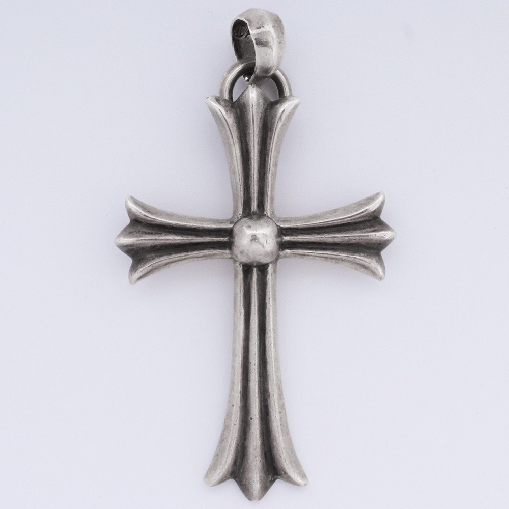 Chrome Hearts Large CH Cross Pendant with Plane Bail "Silver"