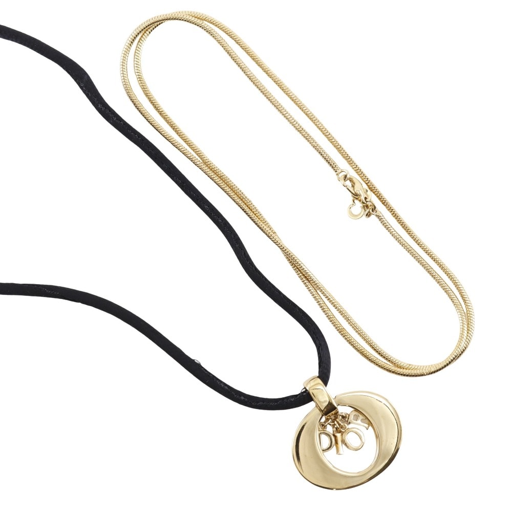 クリスチャンディオール ロゴ レディースネックレス
