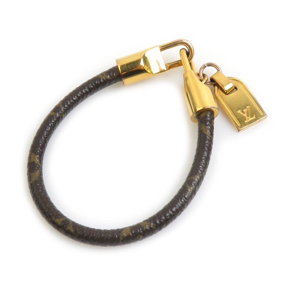 ルイ ヴィトン LOUIS VUITTON ブレスレット ブラスレ ラックイット モノグラムキャンバス/メタル ブラウン/ゴールド レディース M6605E【中古】 e61679i
