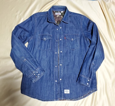 2013 Supreme Levi's Denim Quilted Shirt Size M MADE IN USA 検/ シュプリーム リーバイス デニム キルト シャツ アメリカ製