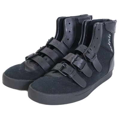 ヨウジヤマモト x adidas アディダス EE6809 ベルト ハイカットスニーカー US6