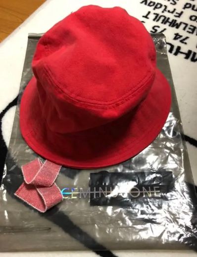 PEACEMINUSONE PMO COTTON BUCKET HUT #3 "Red" / G-DRAGON