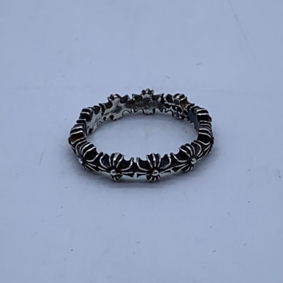 Chrome Hearts Tiny E CH Plus Band Ring "Silver"