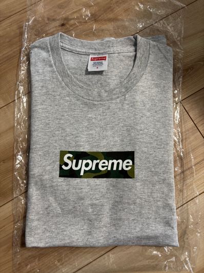 Supreme Box Logo Tee "Ash Grey" (23FW)