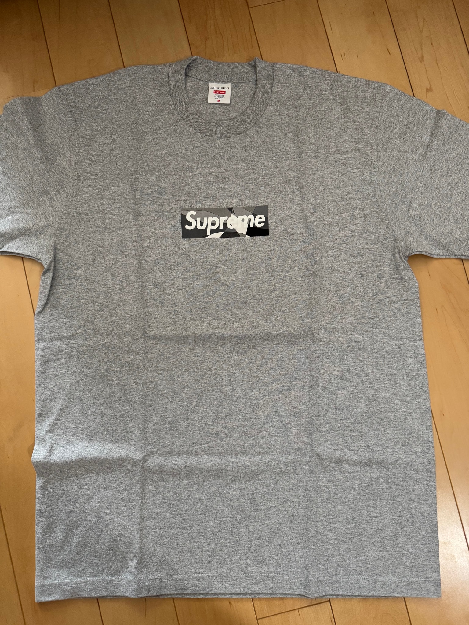 Supreme x Emilio Pucci Box Logo Tee "Grey/Black"