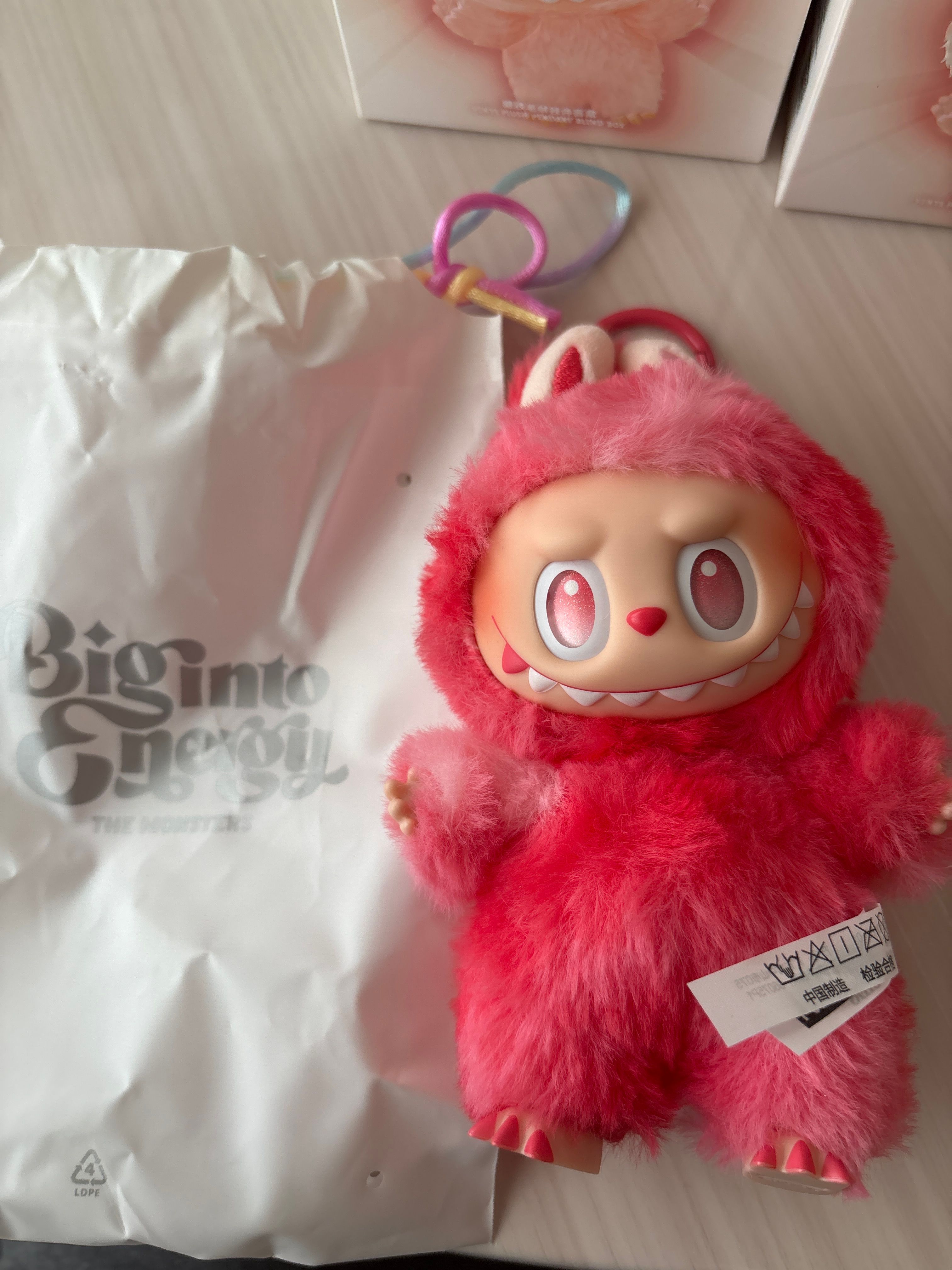 POP MART THE MONSTERS (LABUBU) Big into Energy Series Plush Pendant LOVE