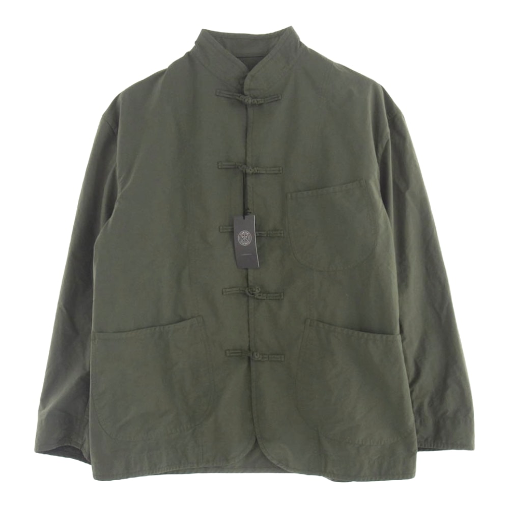 PORTER CLASSIC ポータークラシック ジャケット 25SS PC-026-3322-0052-0003 WEATHER CHINESE JACKET ウェザー ナイロン チャイナ ジャケット カーキ系 3【新古品】【未使用】【中古】