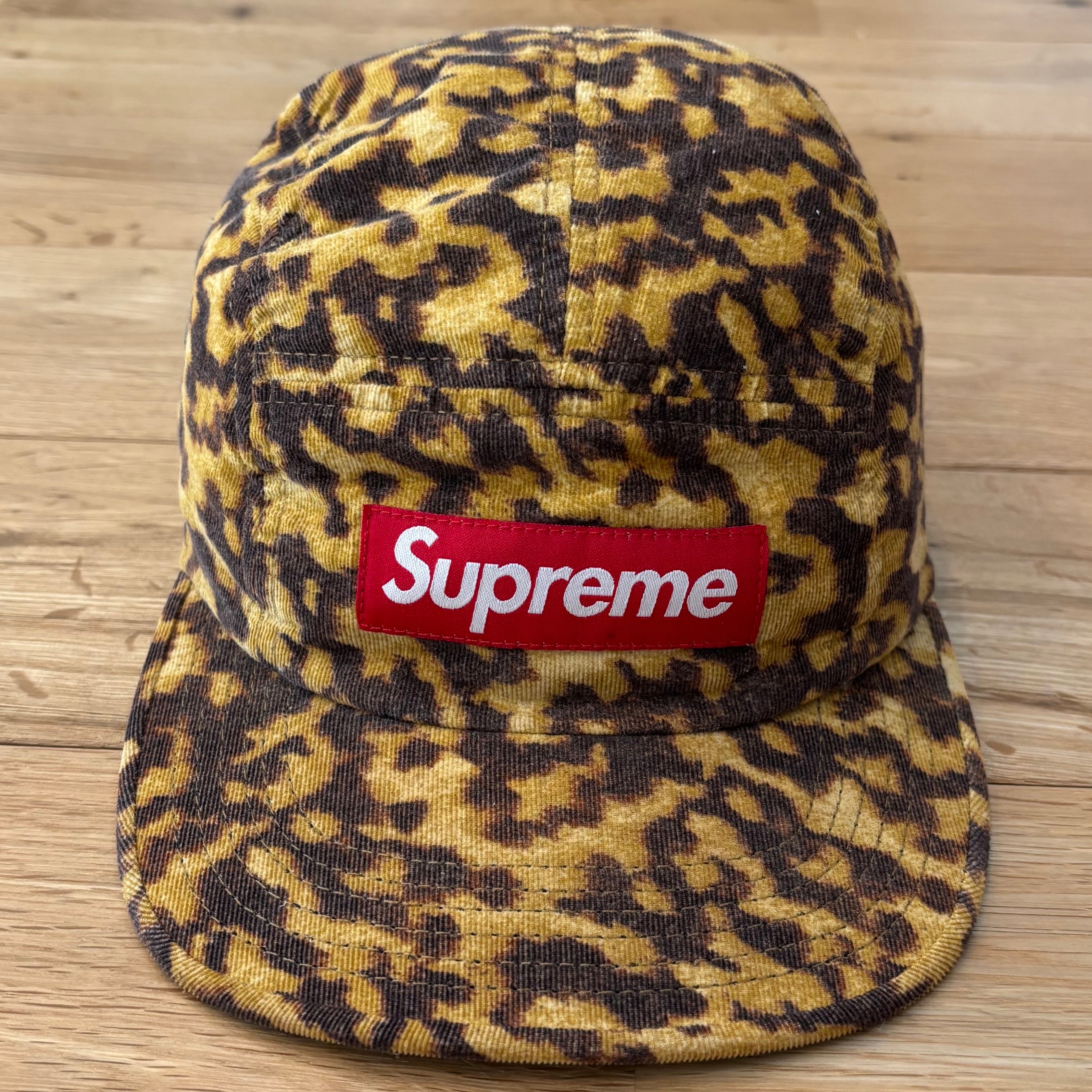Supreme Liberty Leopard Cord Camp Cap