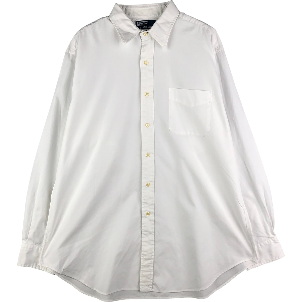 古着 ラルフローレン Ralph Lauren POLO by Ralph Lauren ANDREW 長袖 コットンシャツ メンズXL相当/eaa602897