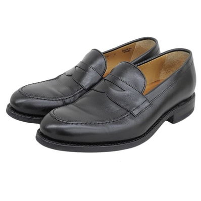 バーウィック コインローファー シューズ メンズ 黒 ブラック 7 4545 7