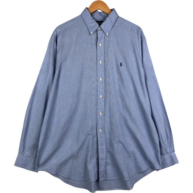 古着 ラルフローレン Ralph Lauren YARMOUTH 長袖 ボタンダウンチェックシャツ メンズXL相当/eaa590976