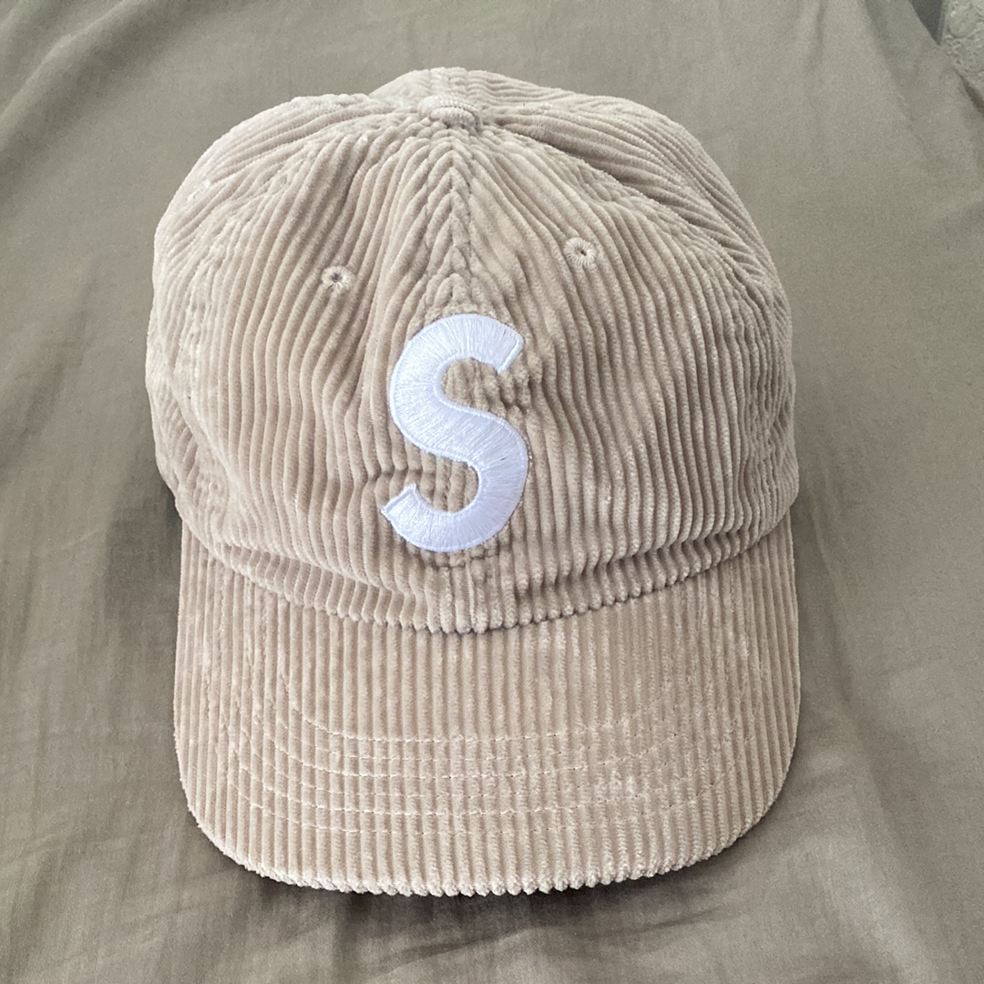 Supreme Corduroy S Logo 6-Panel "Stone"