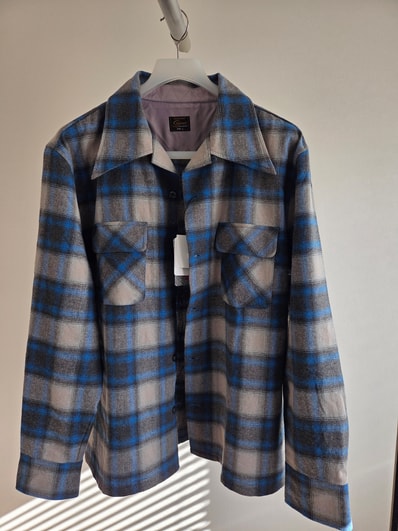 SAPEur SNVG Ombre Check Shirt "Blue"