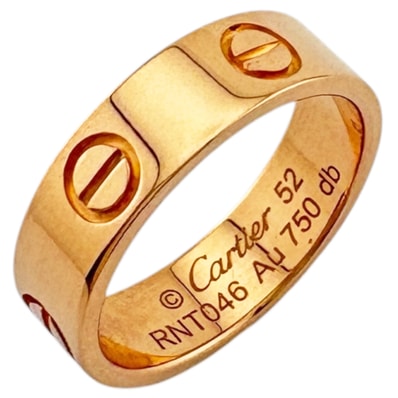 カルティエ ラブ リング 指輪 12号 18金 K18ピンクゴールド レディース CARTIER 中古