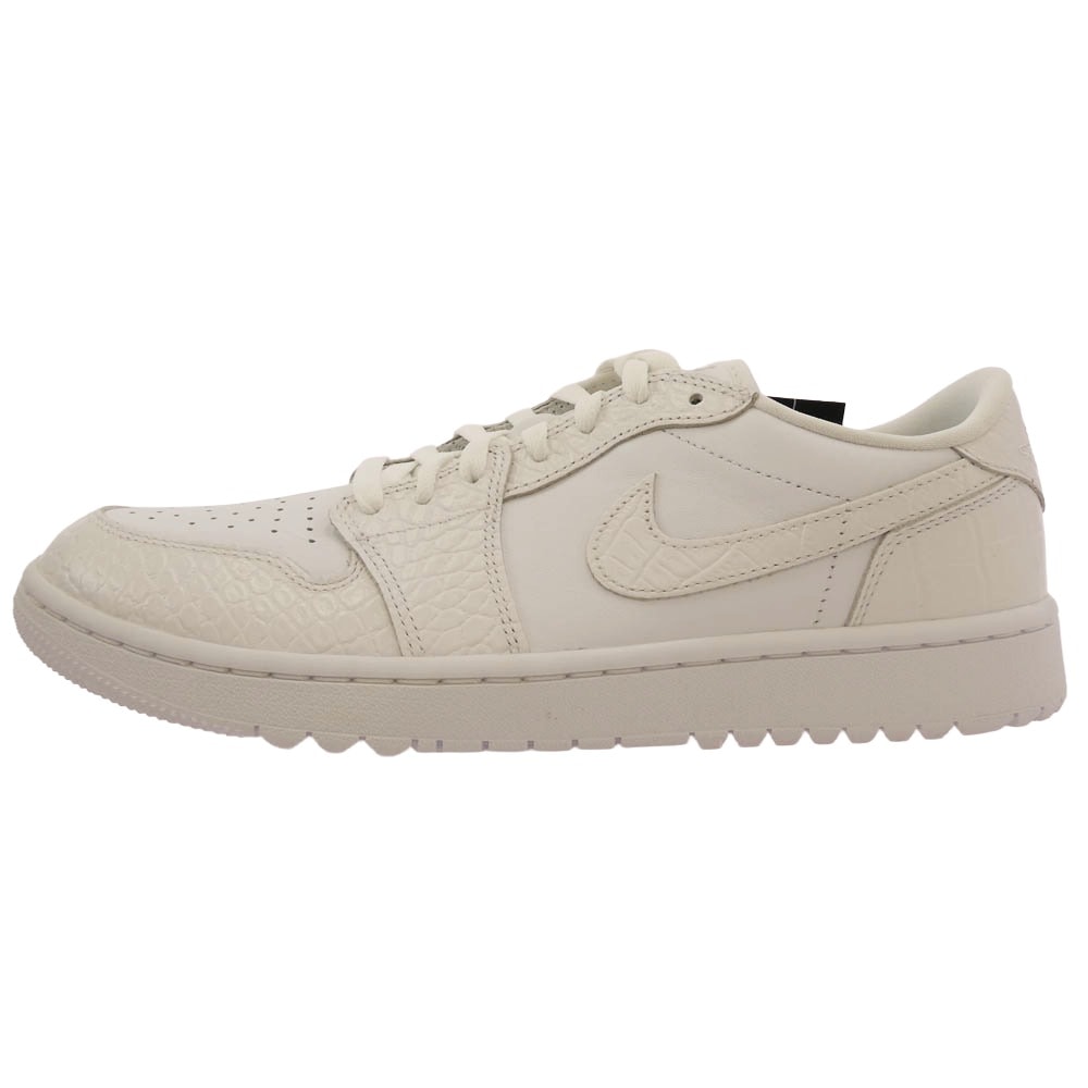 NIKE ナイキ スニーカー DD9315-110 Air Jordan 1 Low Golf White Crocodile Skin エアジョーダン1 ロー ゴルフ ホワイト クロコダイルスキン スニーカー 28.5cm【新古品】【未使用】【中古】