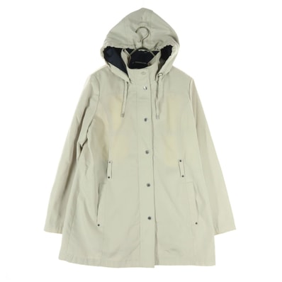 NAUTICA ノーティカ 長袖 フロントボタン フーディジャケット L ライトグレー系