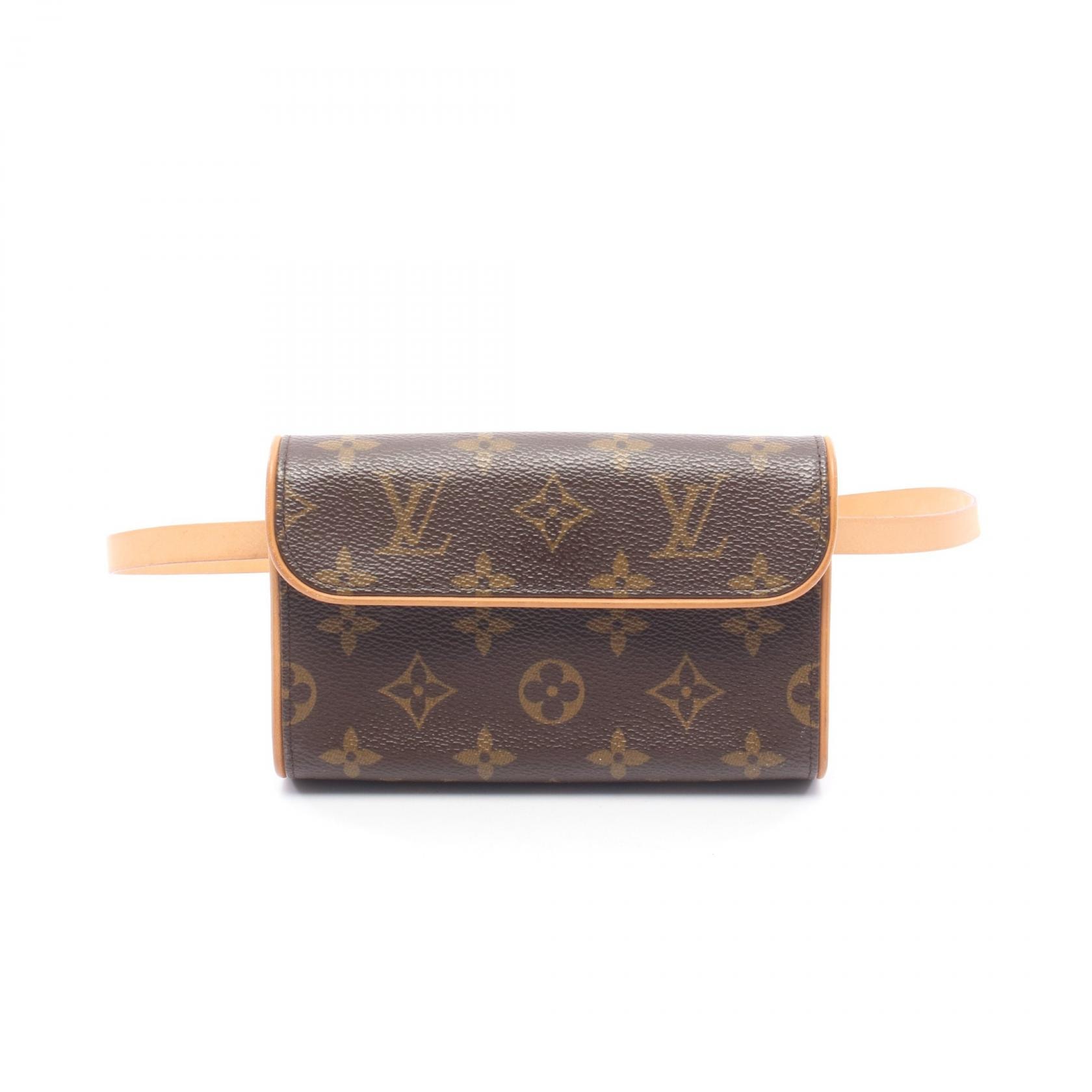 ルイ・ヴィトン LOUIS VUITTON ポシェットフロランティーヌ ウエストバッグ ボディバッグ バッグ PVCコーティングキャンバス レザー モノグラム レディース ブラウン系 M51855 【中古】