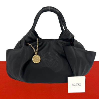 LOEWE ロエベ ナッパ アイレ アナグラム レザー ハンドバッグ ブラック
29261