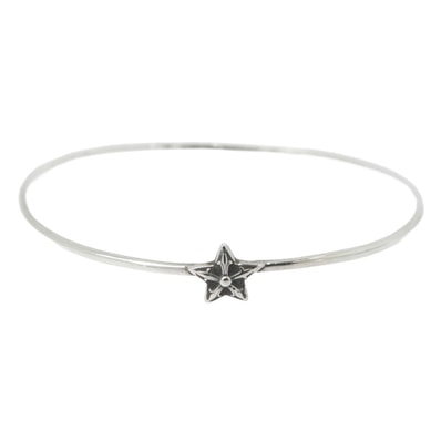 Chrome Hearts Bubble Gum Bangle Star "Silver"