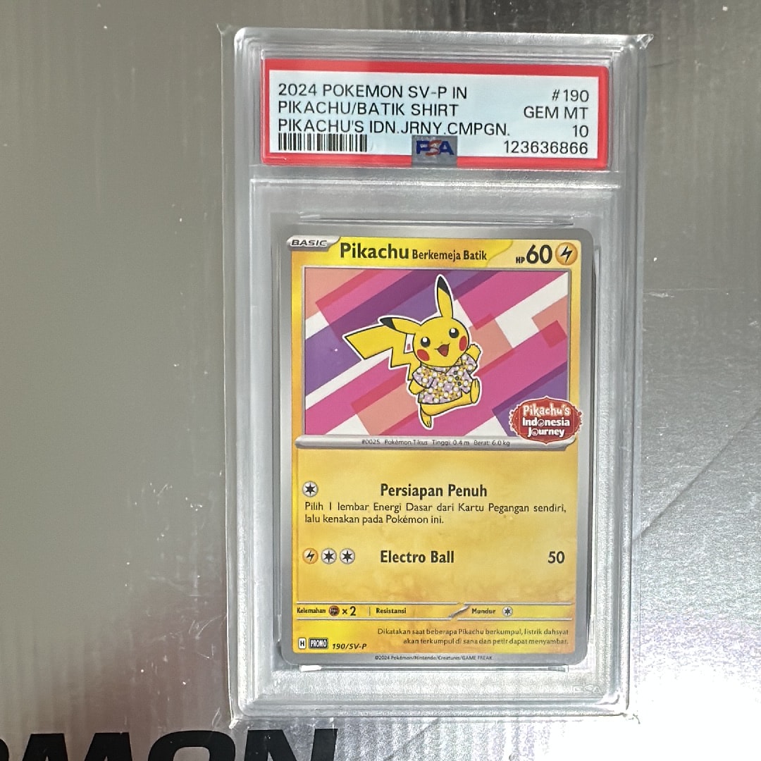 PSA10】バティックシャツを着たピカチュウ (フラワーピカチュウ柄) P
