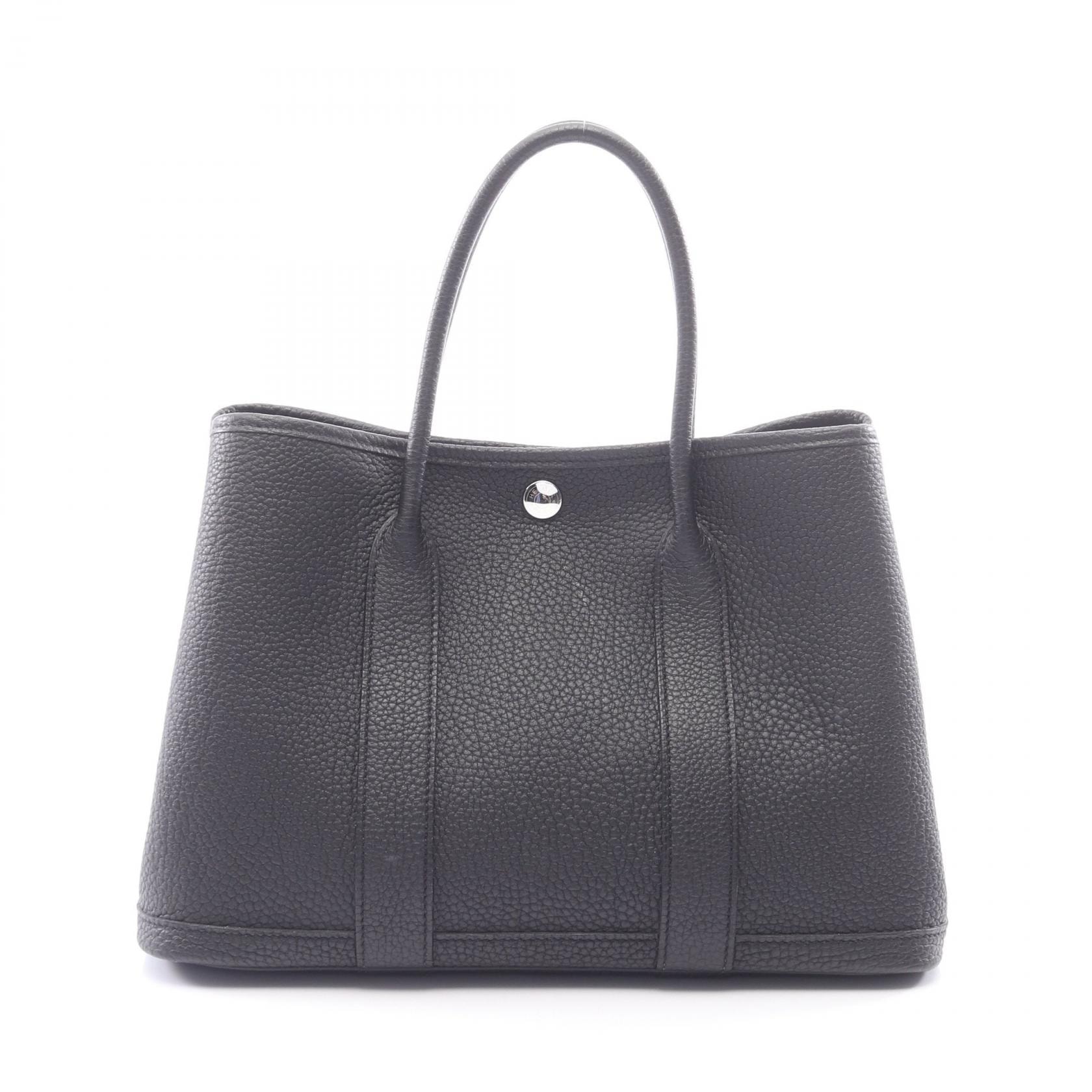 エルメス HERMES ガーデンパーティTPM トートバッグ バッグ レザー ネゴンダ W刻印(2024年製造) レディース ブラック系 【中古】