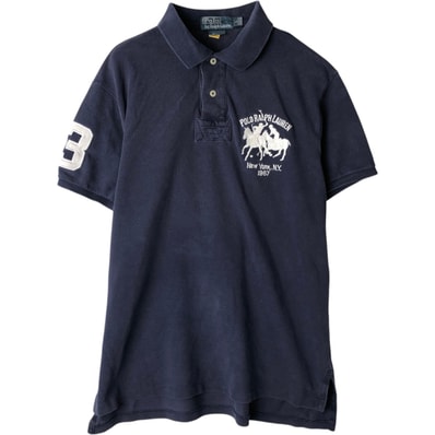 古着 ラルフローレン Ralph Lauren POLO by Ralph Lauren CUSTOM FIT 半袖 ポロシャツ メンズL相当/eaa633489