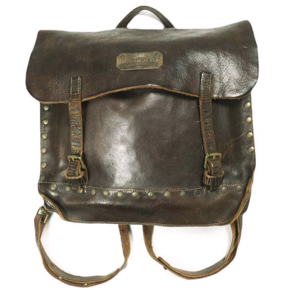 RRL ダブルアールエル 名作 3way All Leather Messenger Bag オールレザー メッセンジャーバッグ Dark Brown Double RL リュック ブリーフケース MAIL BAG カバン g24698