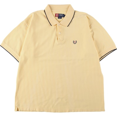 古着 ラルフローレン Ralph Lauren CHAPS チャップス ヘリンボーン 半袖 ポロシャツ メンズL相当/eaa644663