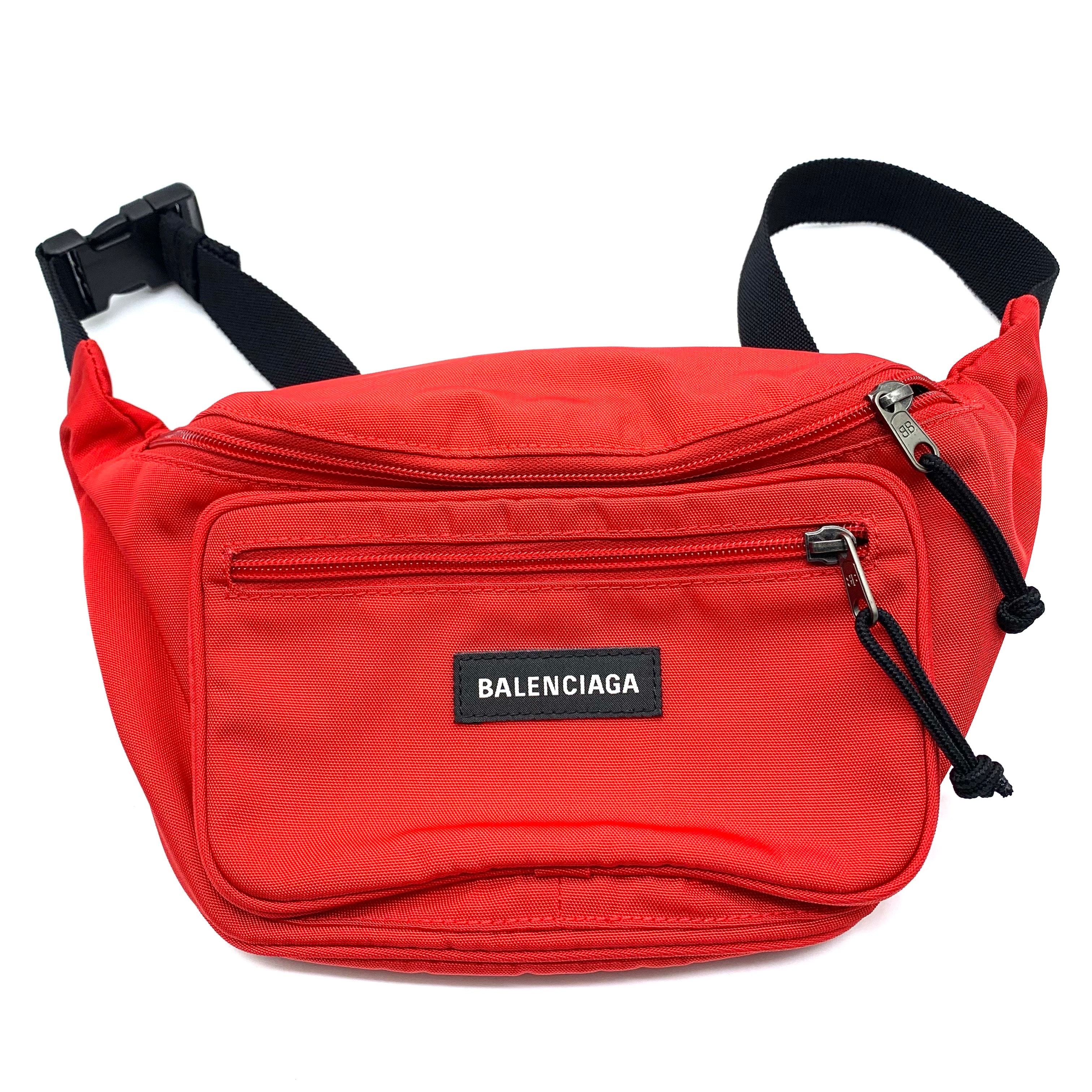 BALENCIAGA Explorer Crossbody Bag "Red"