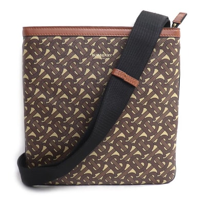 BURBERRY バーバリー TBモノグラム ショルダーバッグ ブラウン ユニセックス【中古】