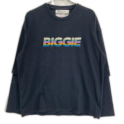 ダイリク 19AW ネイビー BIGGIE Layered T-shirts F