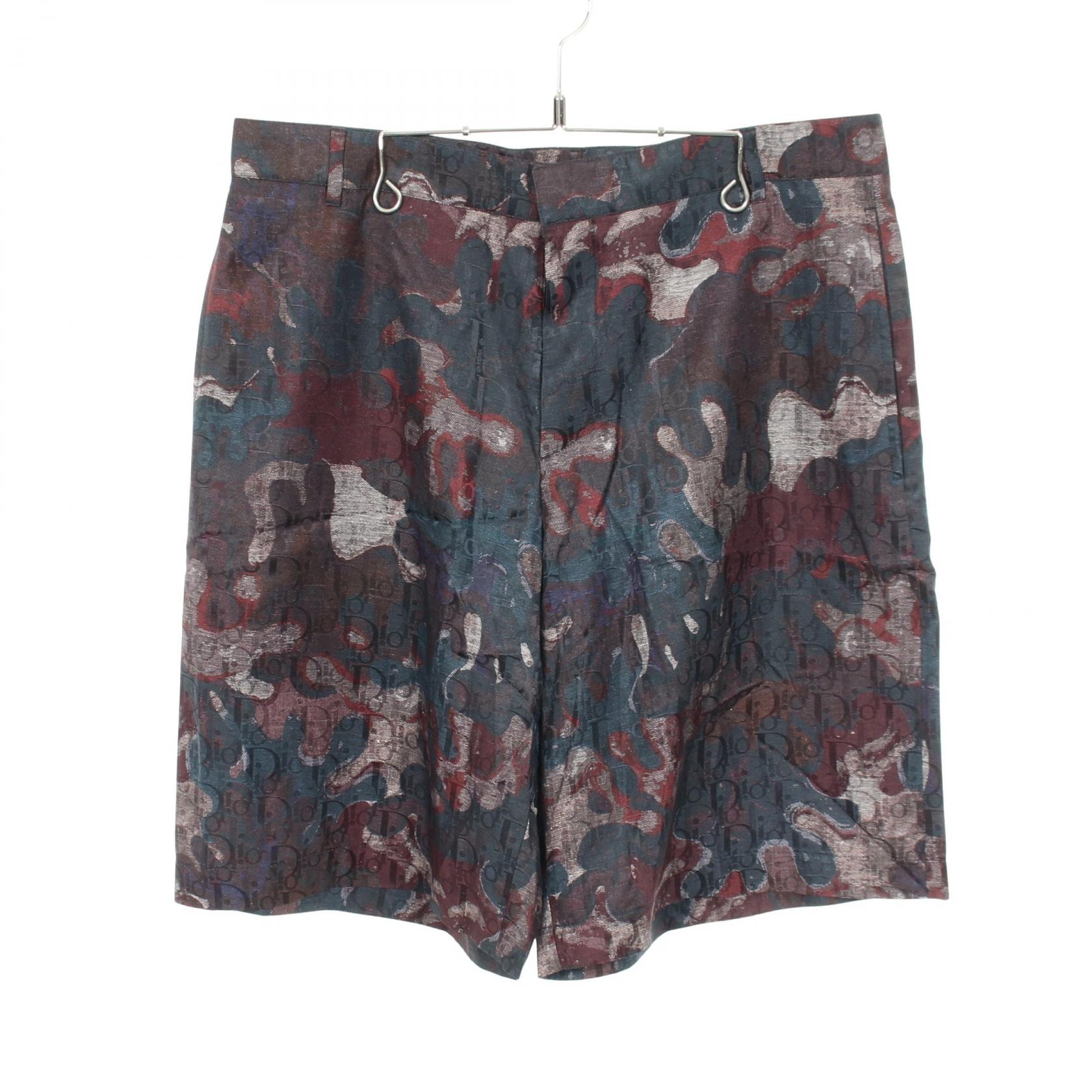 ディオール Dior DIOR × Peter Doig 総柄 パンツ 衣料品 ボトムス シルク コットン メンズ ブラウン系 / マルチカラー 【中古】