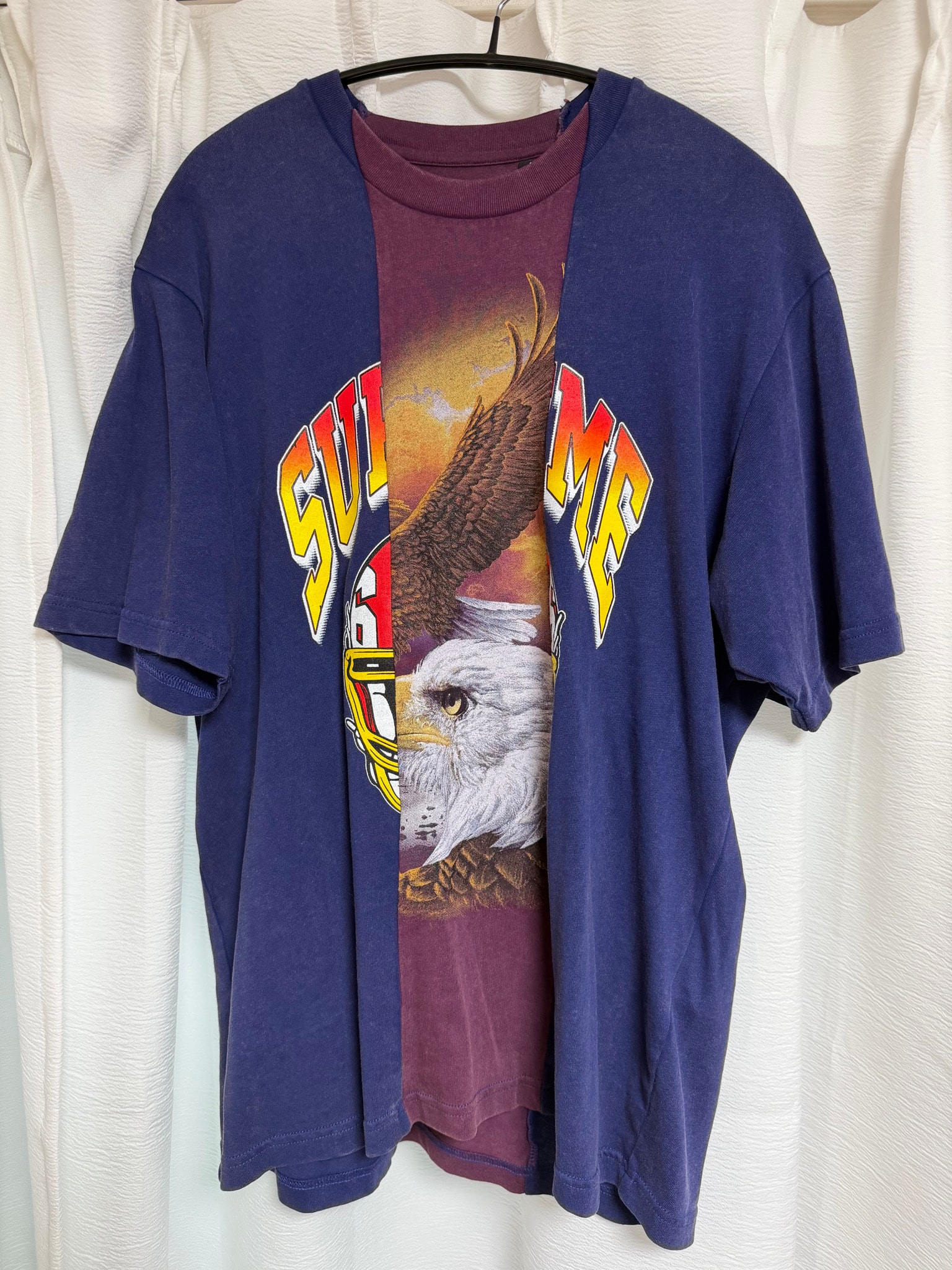 Supreme x MM6 Maison Margiela Split S/S Top "Navy"