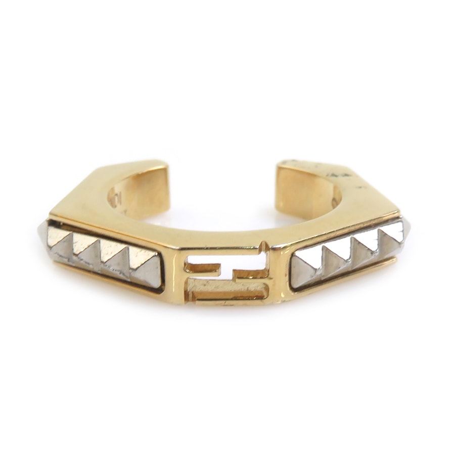 フェンディ FENDI リング・指輪 メタル ゴールド ユニセックス 11号【中古】 h32536j