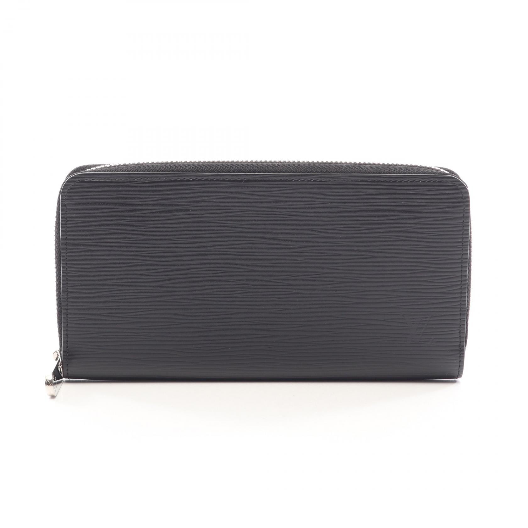 ルイ・ヴィトン LOUIS VUITTON ジッピーウォレット エピ ノワール ラウンド長財布 財布 レザー メンズ ブラック系 M61857 【中古】