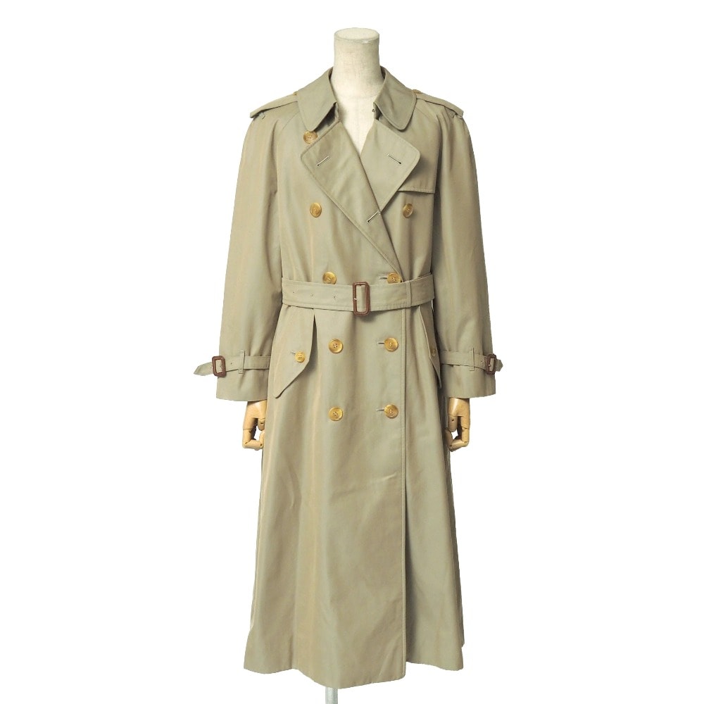 Burberrys バーバリーズ ヴィンテージ トレンチコート サイズ9AR 裏地 : チェック ベルテッド ダブルブレスト ロングコート ブランド古着【中古】20260122/RA7279