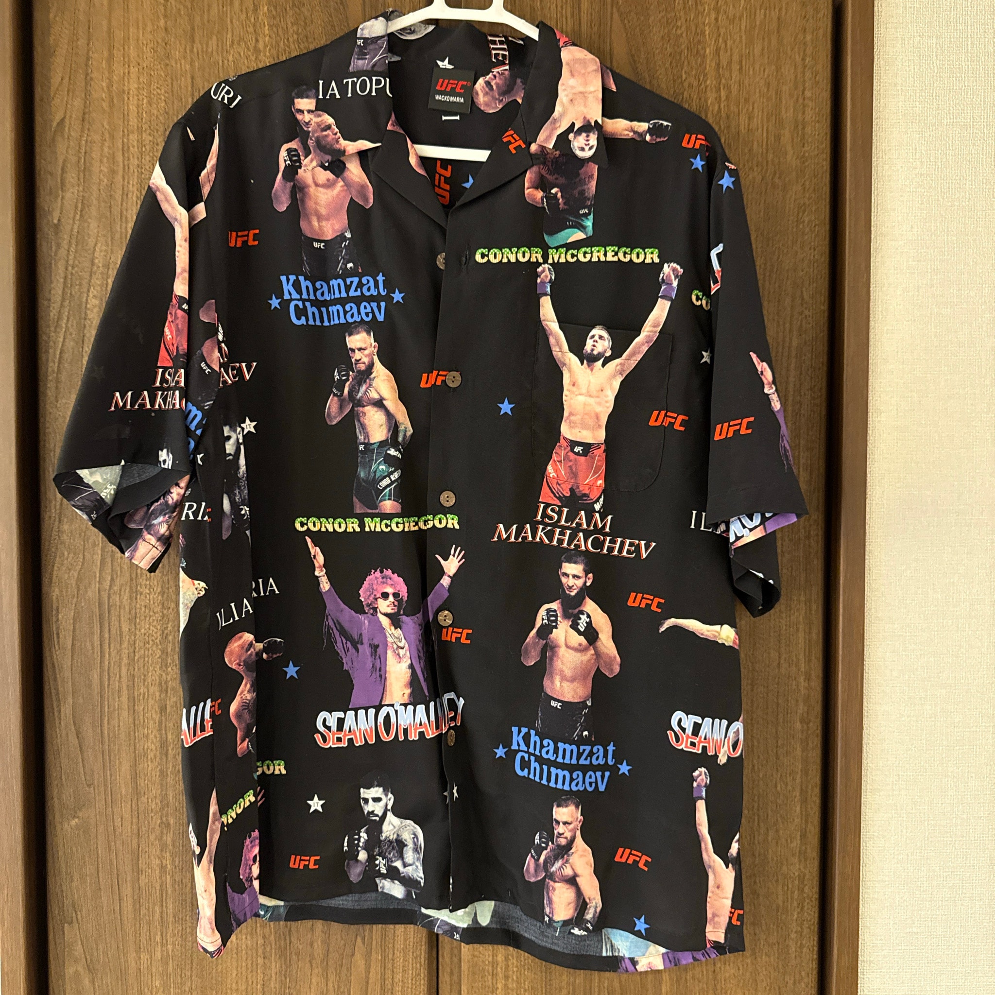 WACKO MARIA x UFC Hawaiian Shirt "Black"