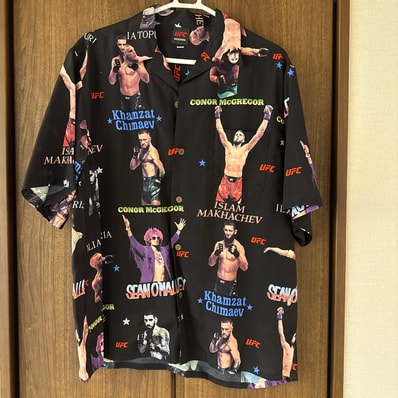 WACKO MARIA x UFC Hawaiian Shirt "Black"