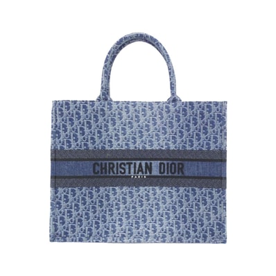 クリスチャンディオール DENIM DIOR OBLIQUE ディオール ブック トート ラージ M1286ZEGC バッグ