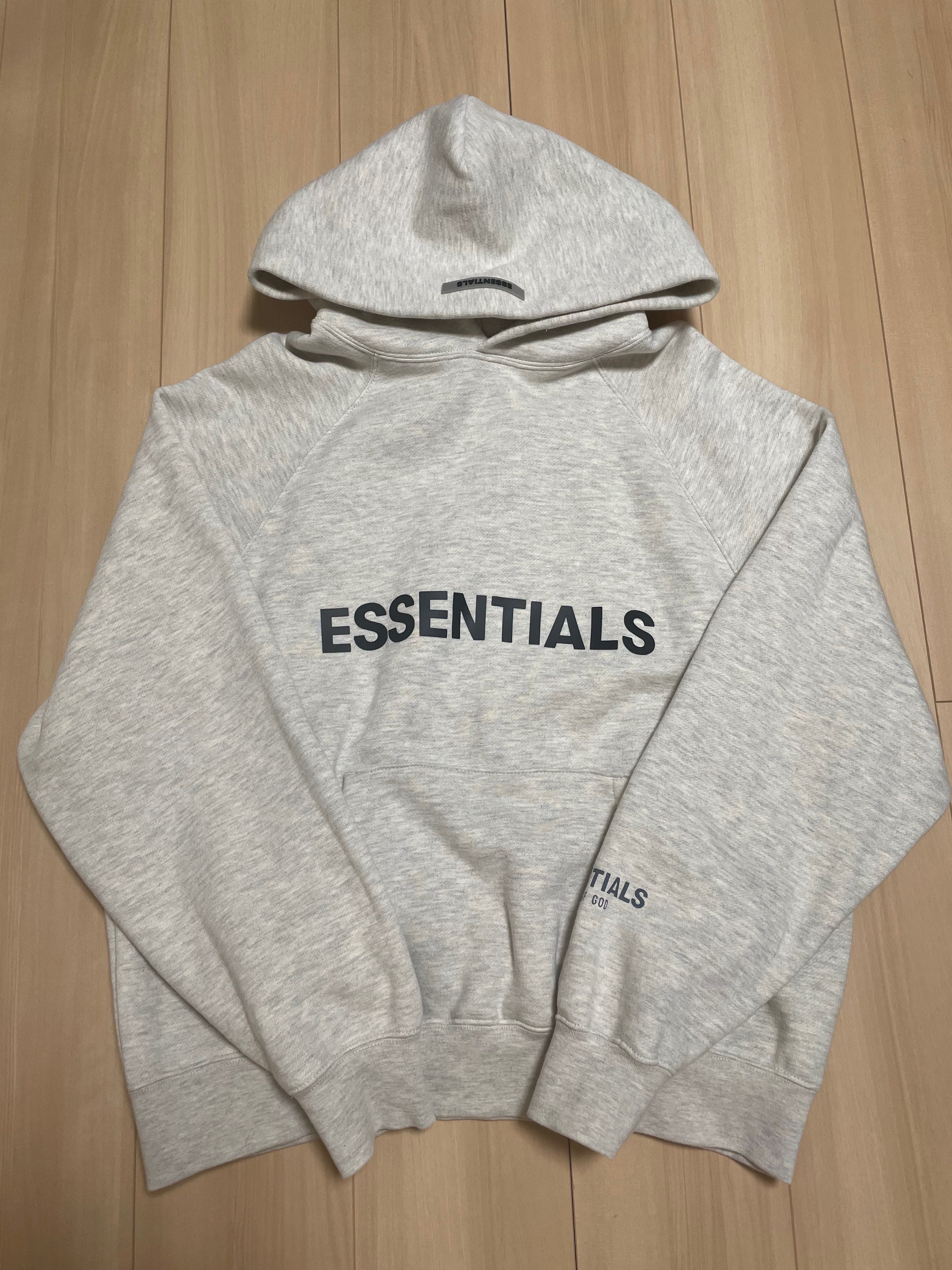 FEAR OF GOD ESSENTIALS 3D Silicon Applique Pullover Hoodie "Oatmeal"