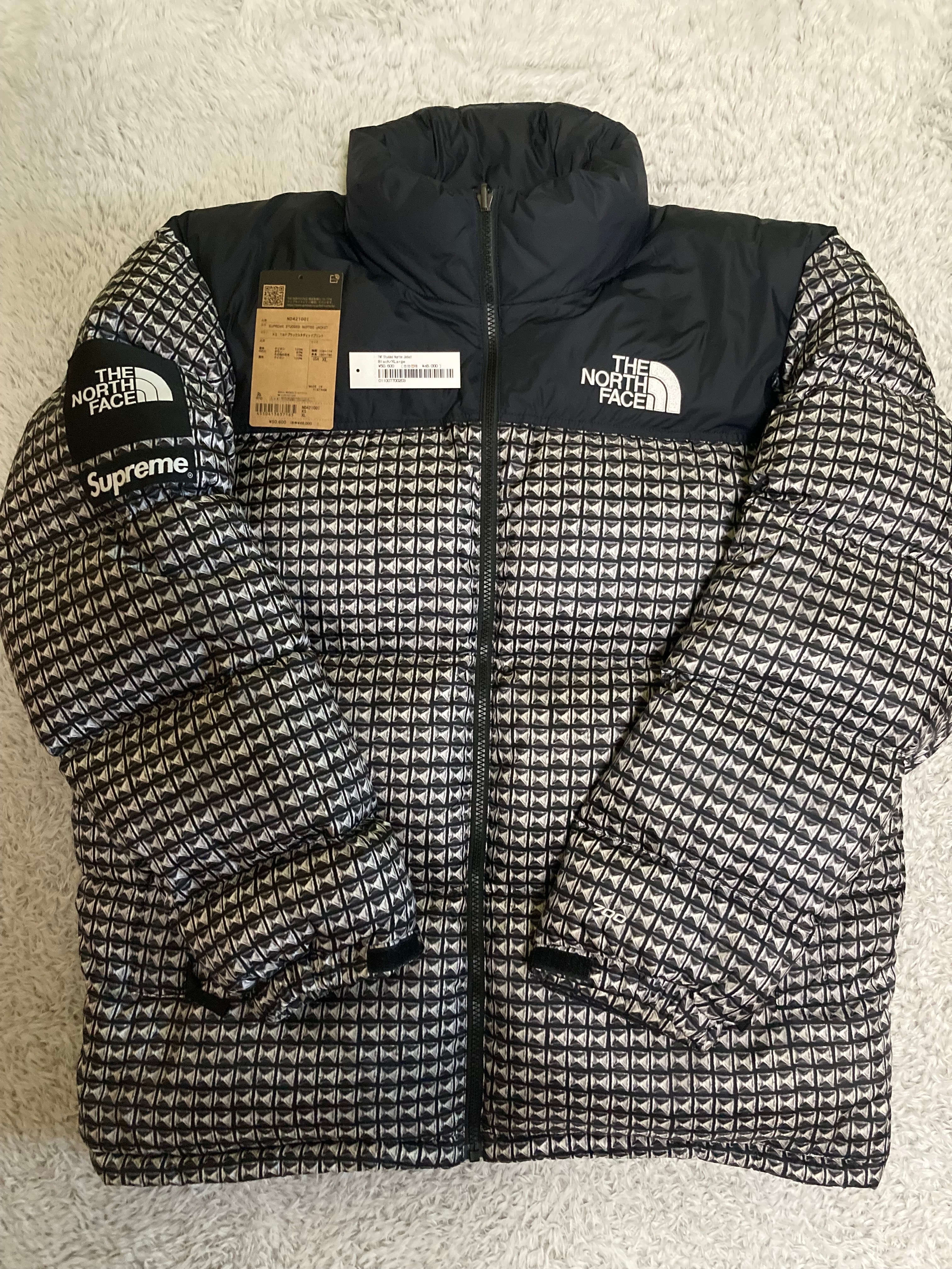 Supreme x The North Face Studded Nuptse Jacket "Black"