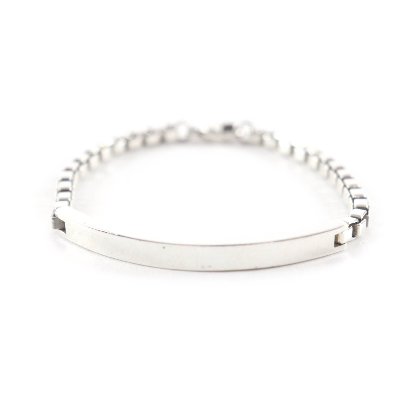 良品 ティファニー ベネチアンリンクID ブレスレット シルバー メンズ