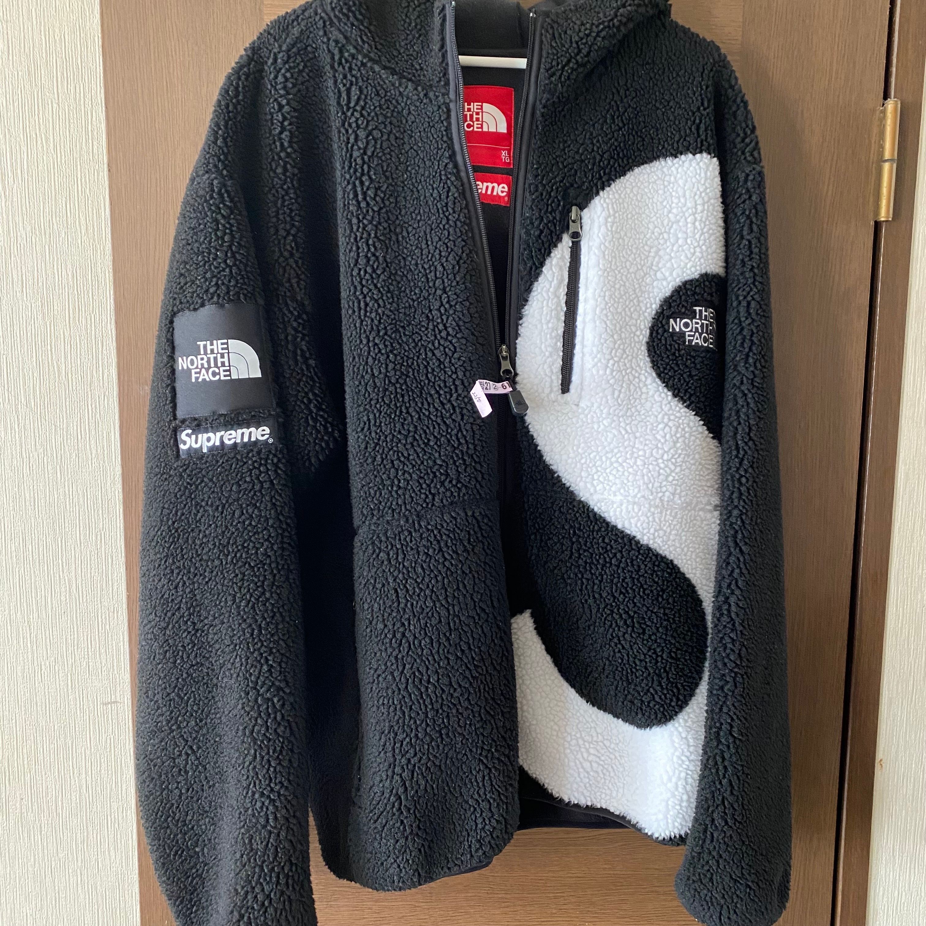 Supreme x The North Face S Logo Hooded Fleece Jacket "Black"