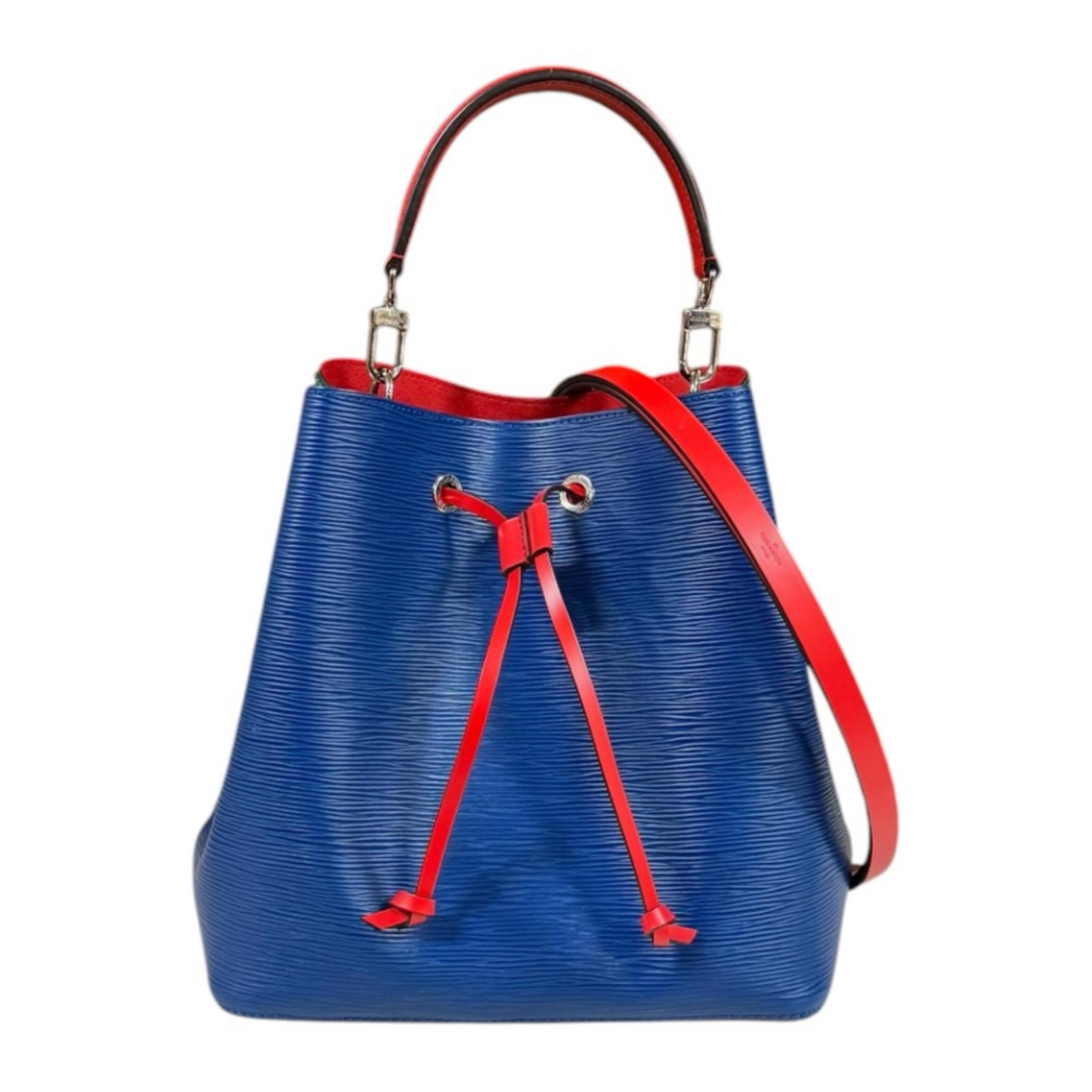 ルイヴィトン ネオノエ トリコロール エピ ショルダーバッグ エピレザー M55395 ブルー レディース LOUIS VUITTON 中古